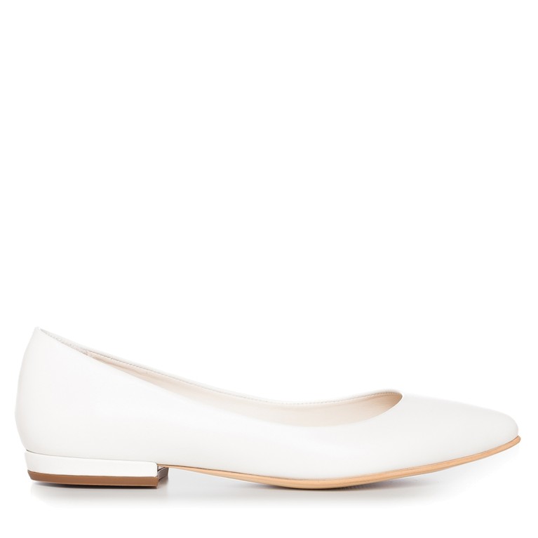 Balerini mireasa albi Classic