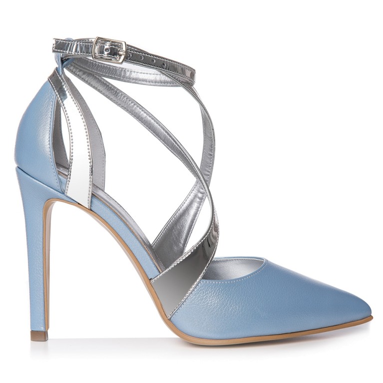 Pantofi mireasa bleu ciel Ines