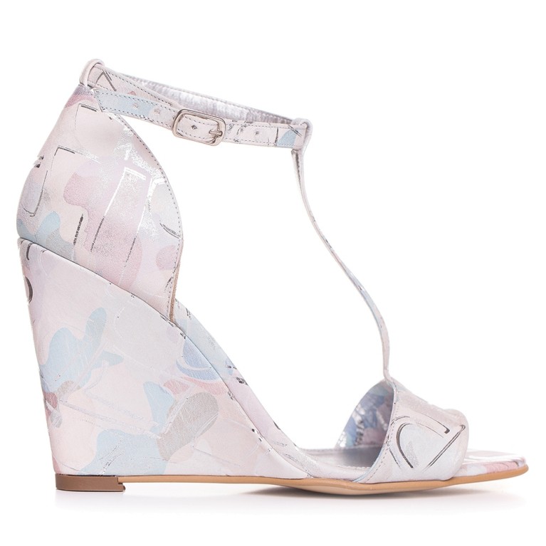 Sandale de mireasa color print cu talpa ortopedica Andree