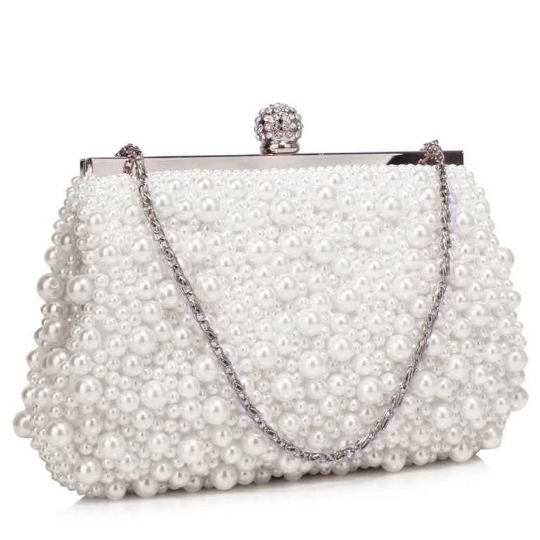 Plic de mireasa alb Crystals 