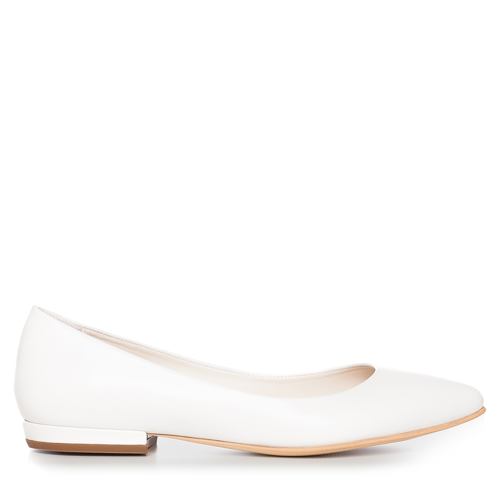 Balerini mireasa albi Classic