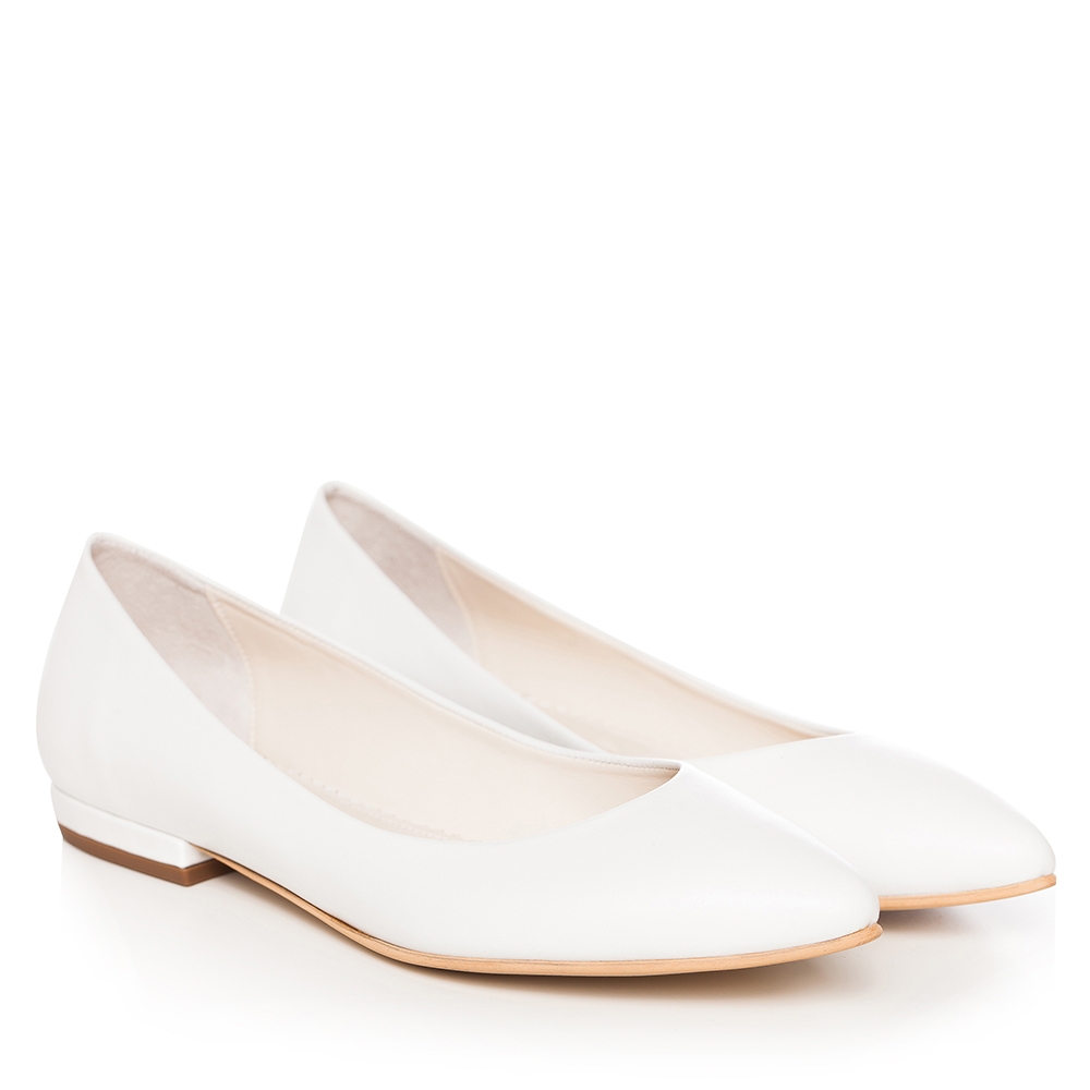 Balerini mireasa albi Classic