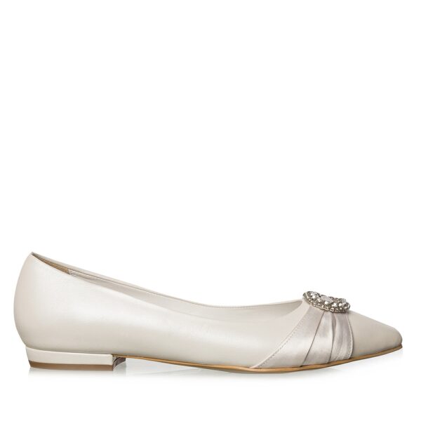 Balerini mireasa ivory accesorizati Blanche