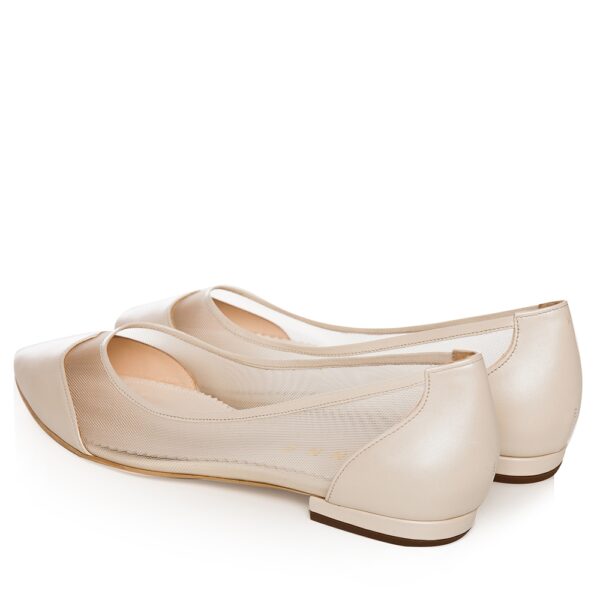 Balerini mireasa Ivory perlat cu plasa April