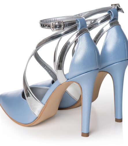 Pantofi mireasa bleu ciel Ines