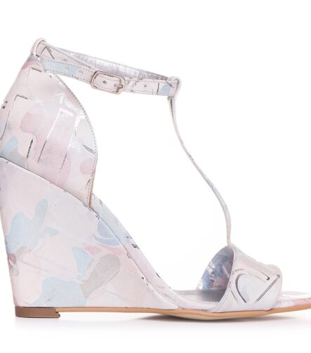 Sandale de mireasa color print cu talpa ortopedica Andree