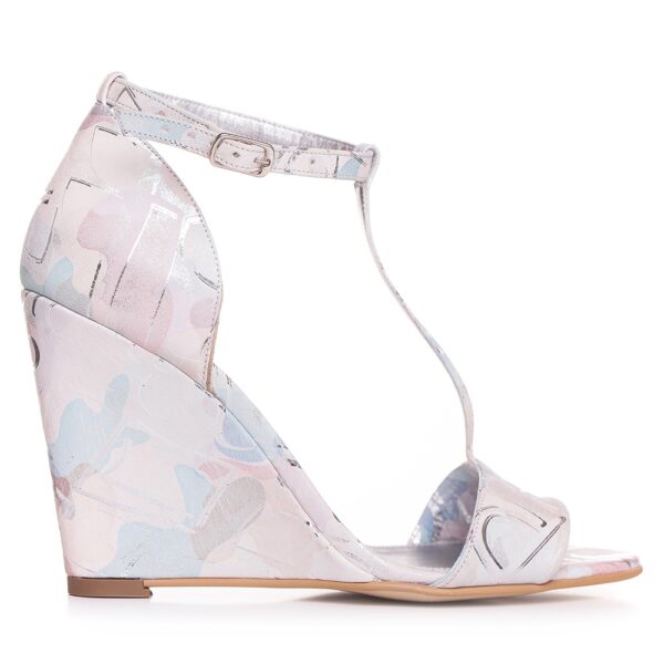 Sandale de mireasa color print cu talpa ortopedica Andree