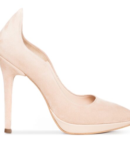 Pantofi mireasa nude cu platforma Nina