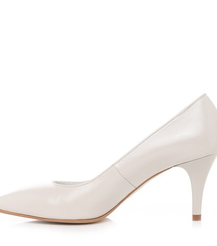 Pantofi mireasa ivory cu toc mic Comfy