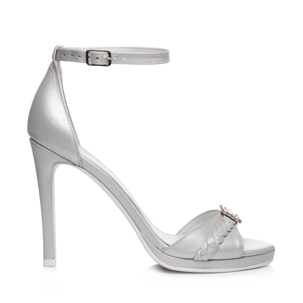 Sandale de mireasa cu platforma ivory sidef Angeline