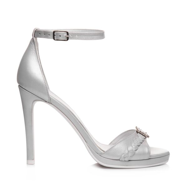 Sandale de mireasa cu platforma ivory sidef Angeline