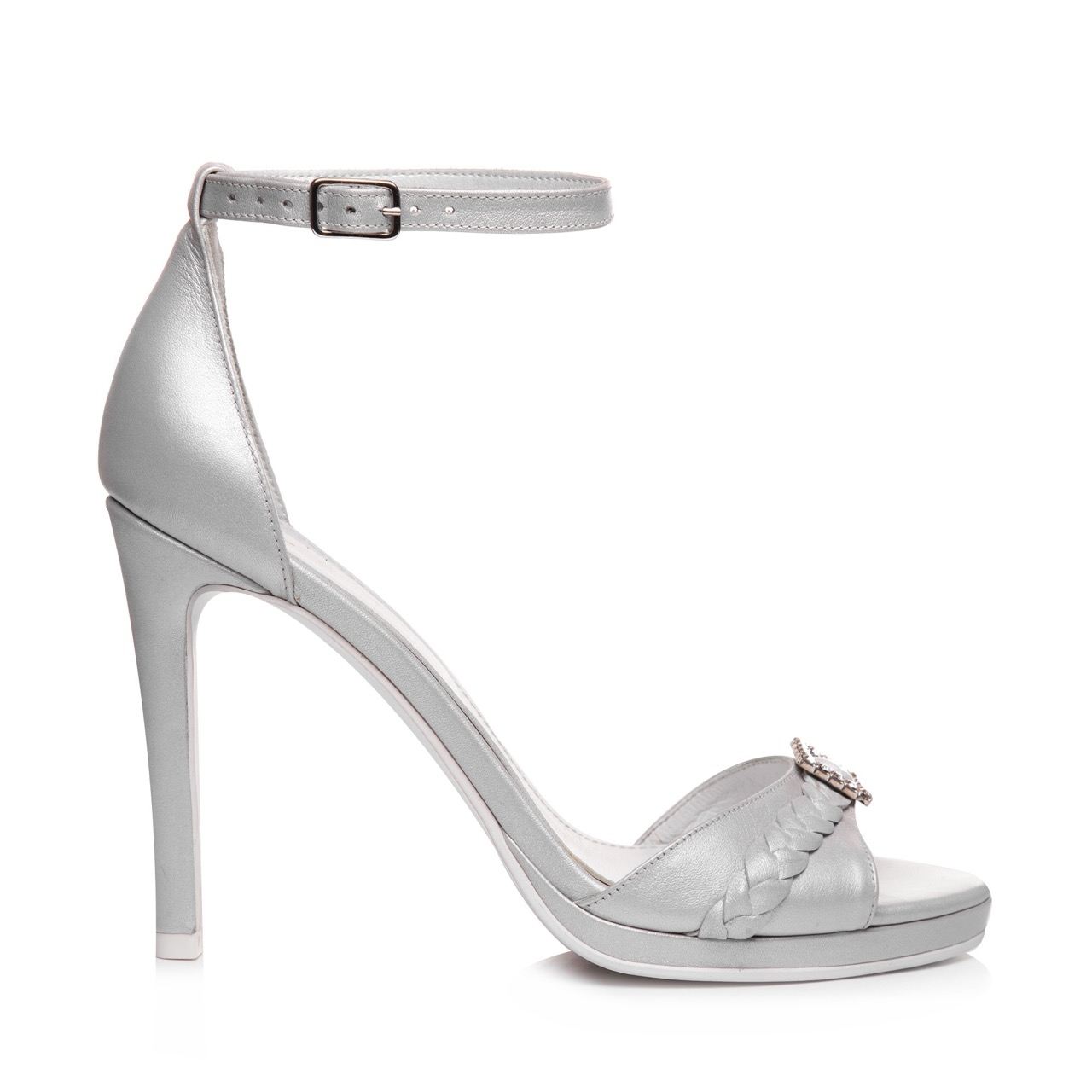 Sandale de mireasa cu platforma ivory sidef Angeline